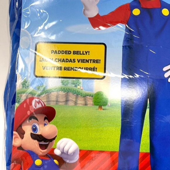 Disguise Toddler Super Mario Halloween Costume Jumpsuit Size Various - Picture 3 of 11